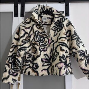 Scotch & Soda Cream and Black Patterned Puffer Jacket